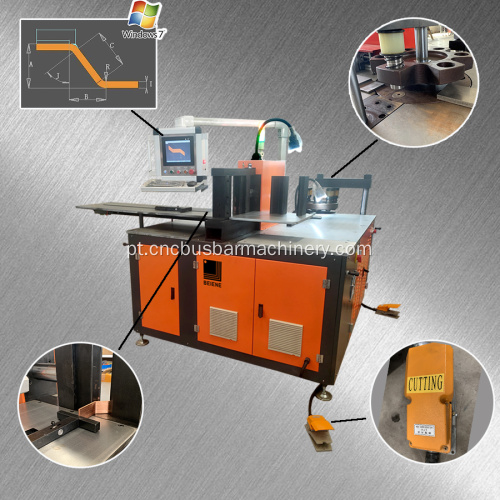 Máquina de processamento multificação e puncionadeira de barramento